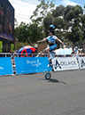 Tour Down Under Super Santo's. Unicycle character for Bamboozled Productions.